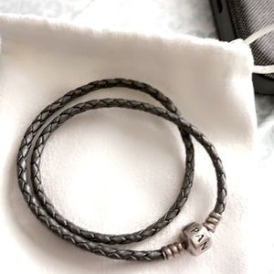 Pandora leather wrap band
